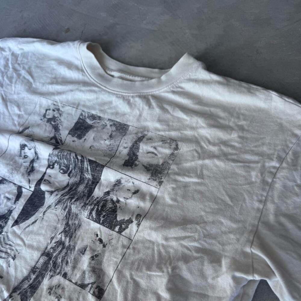 Taylor Swift The Eras Tour Concert T-Shirt Size L Beige